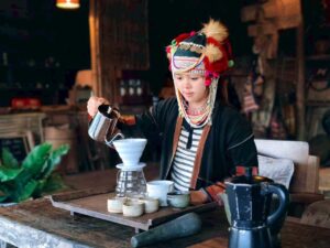 From Chiang Rai : Doi Chang Coffee Roasting & Sunset Tour